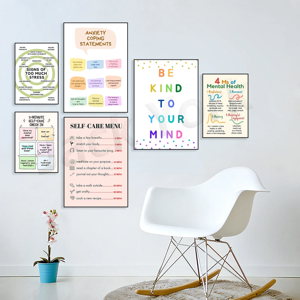 Self Care Check In Poster, Men - Health Wellness Office recensione e prezzo