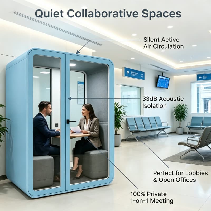Cabina Acustica Silenziosa per - Health Wellness Office recensione e prezzo