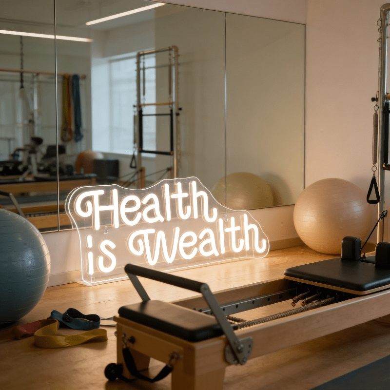 Insegna al Neon LED 'La Salute - Health Wellness Yoga recensione e prezzo